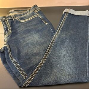 New York & Company Jeans Denim Straight Leg Size 14 Y2K